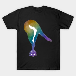 An acrobat doing a one leg ring T-Shirt